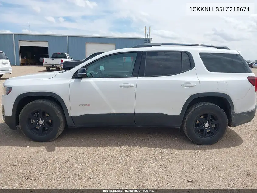 2020 GMC Acadia Awd At4 VIN: 1GKKNLLS5LZ218674 Lot: 45342850