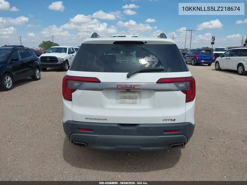 2020 GMC Acadia Awd At4 VIN: 1GKKNLLS5LZ218674 Lot: 45342850