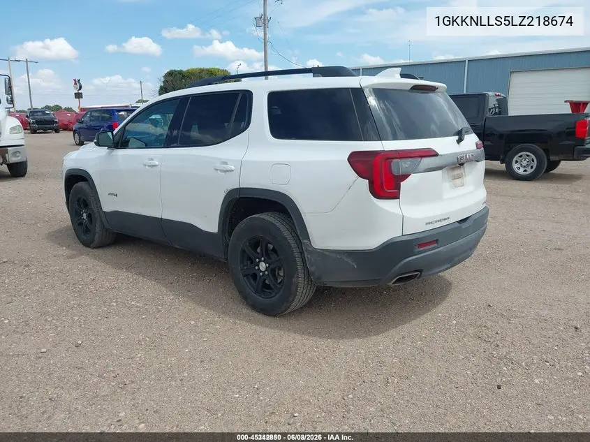 2020 GMC Acadia Awd At4 VIN: 1GKKNLLS5LZ218674 Lot: 45342850