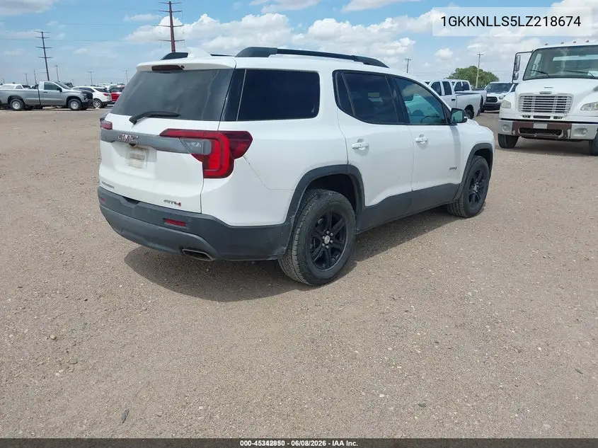 2020 GMC Acadia Awd At4 VIN: 1GKKNLLS5LZ218674 Lot: 45342850