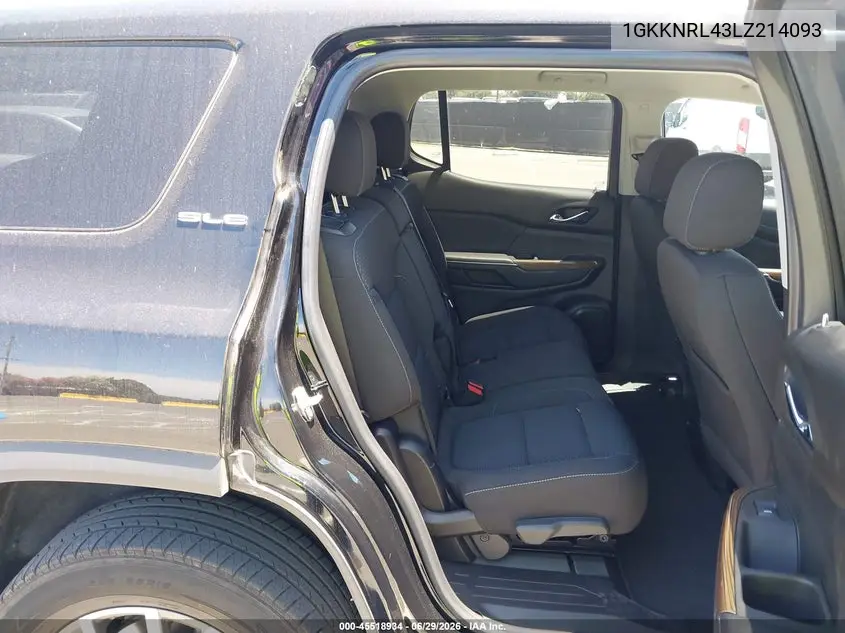 2020 GMC Acadia Fwd Sle VIN: 1GKKNRL43LZ214093 Lot: 45518934