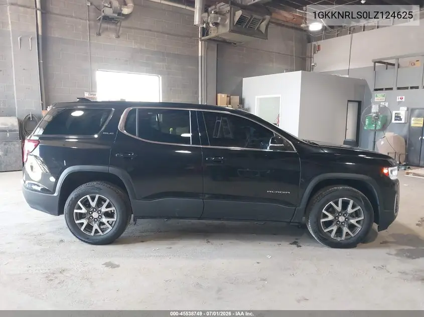 2020 GMC Acadia Fwd Sle VIN: 1GKKNRLS0LZ124625 Lot: 45538749