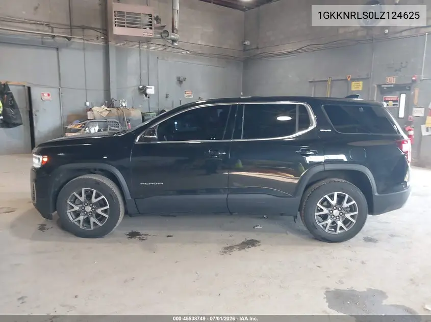 2020 GMC Acadia Fwd Sle VIN: 1GKKNRLS0LZ124625 Lot: 45538749