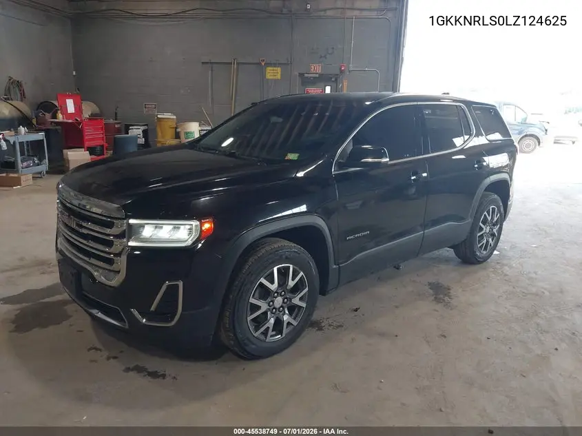 2020 GMC Acadia Fwd Sle VIN: 1GKKNRLS0LZ124625 Lot: 45538749