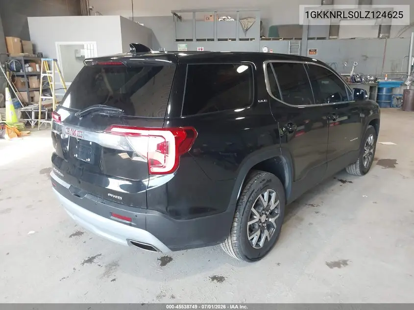 2020 GMC Acadia Fwd Sle VIN: 1GKKNRLS0LZ124625 Lot: 45538749