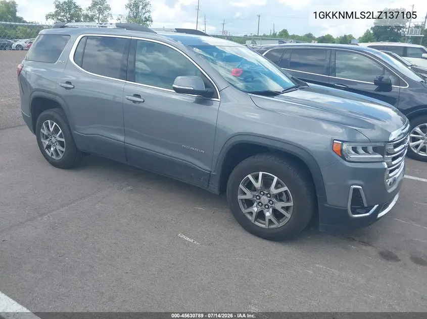 2020 GMC Acadia Fwd Slt VIN: 1GKKNMLS2LZ137105 Lot: 45630789