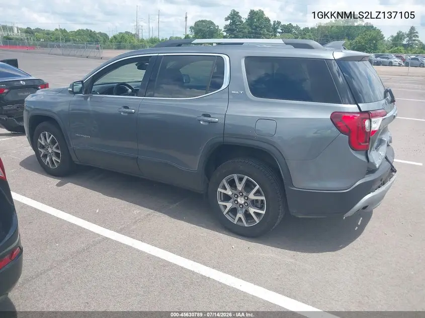 2020 GMC Acadia Fwd Slt VIN: 1GKKNMLS2LZ137105 Lot: 45630789