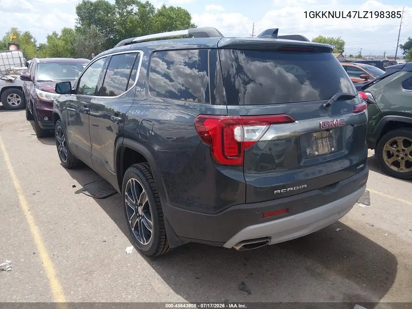 2020 GMC Acadia Awd Slt VIN: 1GKKNUL47LZ198385 Lot: 45643908