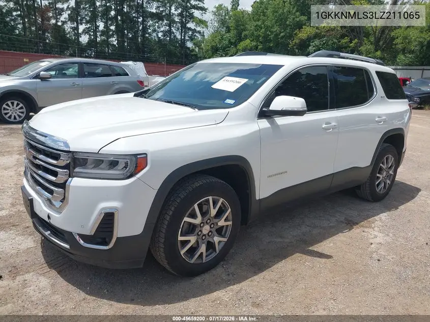 2020 GMC Acadia Fwd Slt VIN: 1GKKNMLS3LZ211065 Lot: 45659200