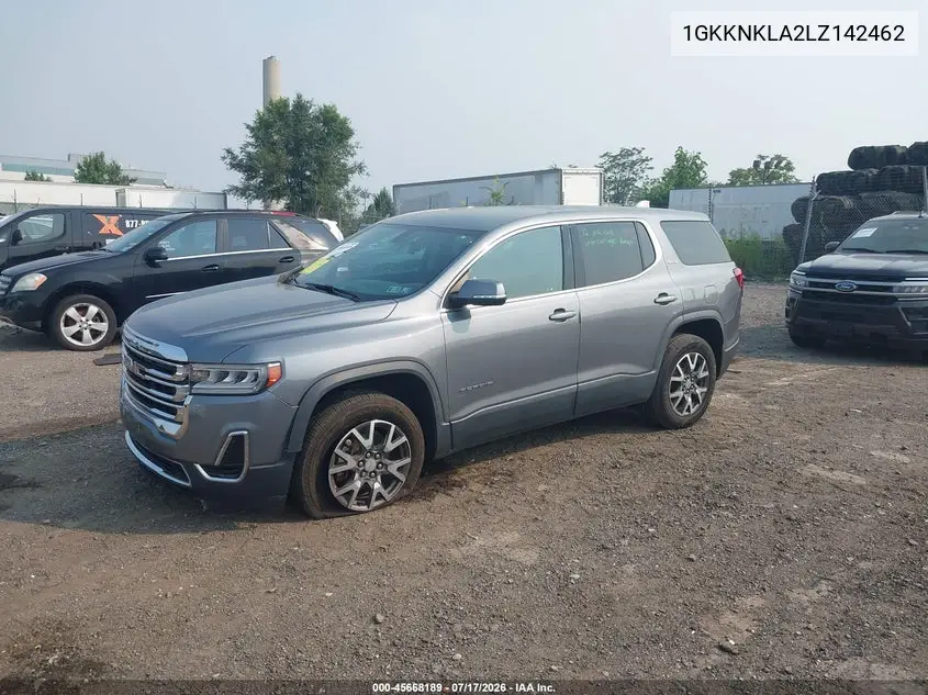 2020 GMC Acadia Fwd Sle VIN: 1GKKNKLA2LZ142462 Lot: 45668189