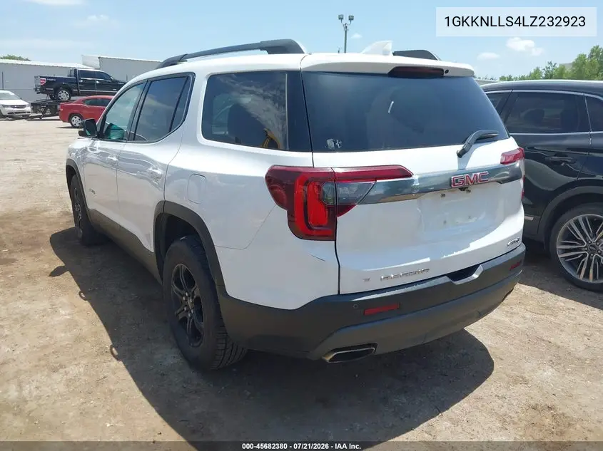 2020 GMC Acadia Awd At4 VIN: 1GKKNLLS4LZ232923 Lot: 45682380