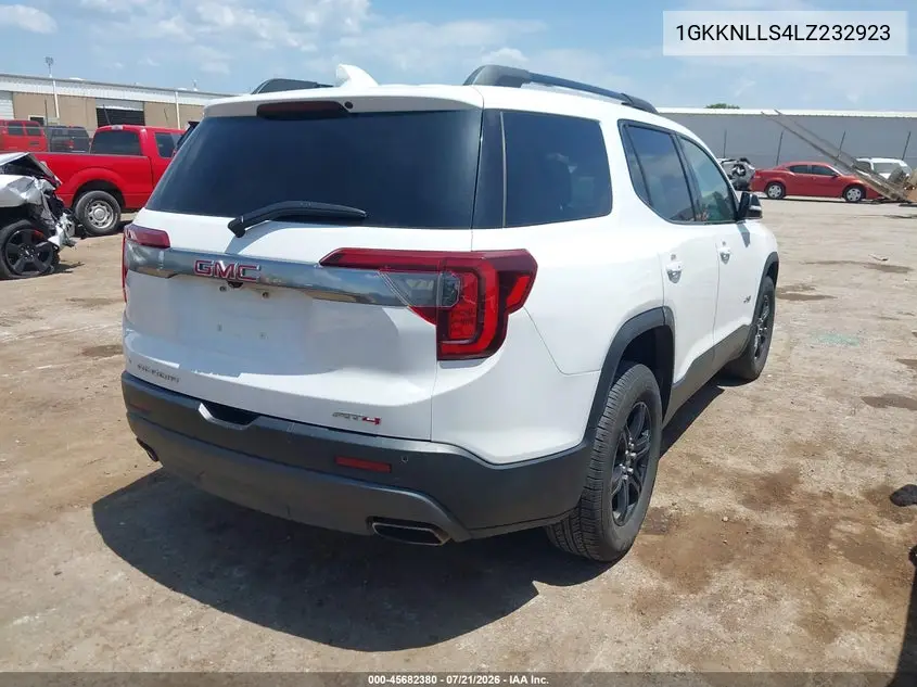 2020 GMC Acadia Awd At4 VIN: 1GKKNLLS4LZ232923 Lot: 45682380