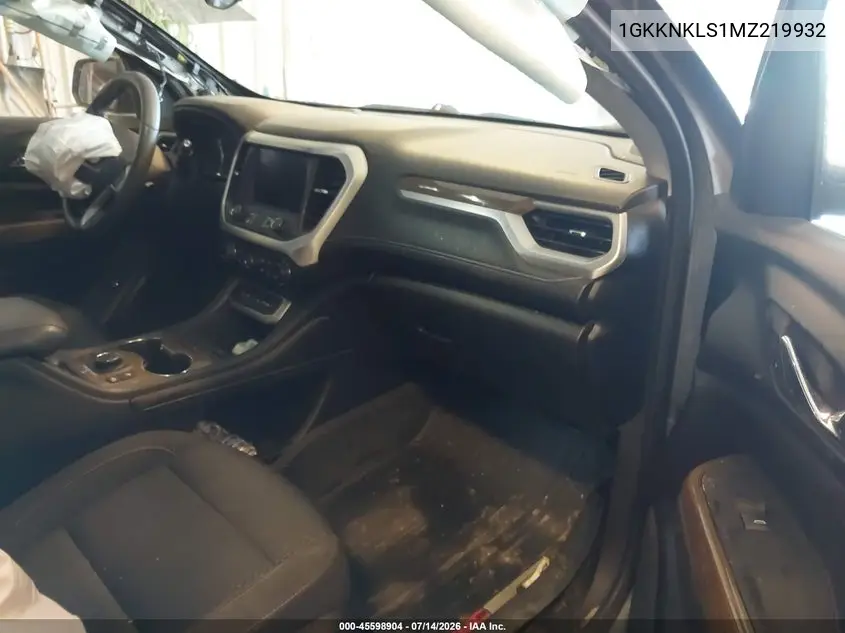 2021 GMC Acadia Fwd Sle VIN: 1GKKNKLS1MZ219932 Lot: 45598904