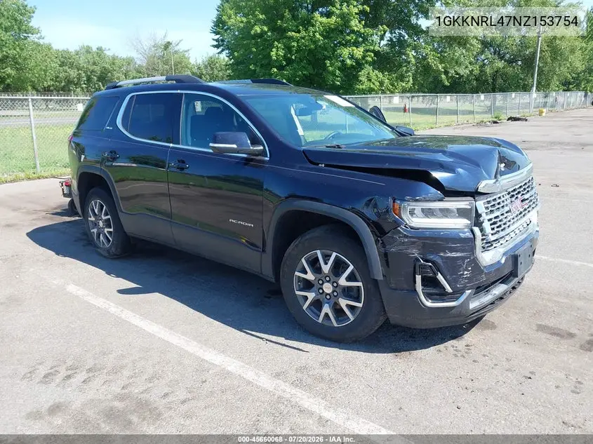 2022 GMC Acadia Awd Sle VIN: 1GKKNRL47NZ153754 Lot: 45660068