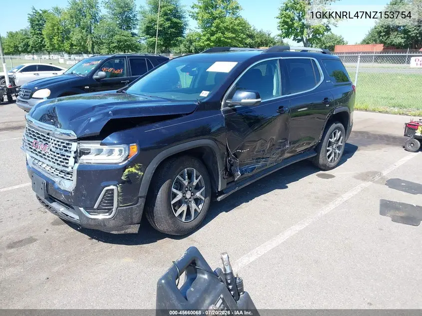2022 GMC Acadia Awd Sle VIN: 1GKKNRL47NZ153754 Lot: 45660068