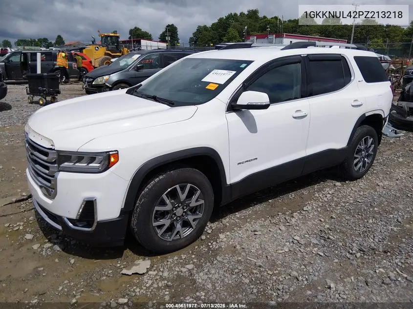 2023 GMC Acadia Awd Slt VIN: 1GKKNUL42PZ213218 Lot: 45611977