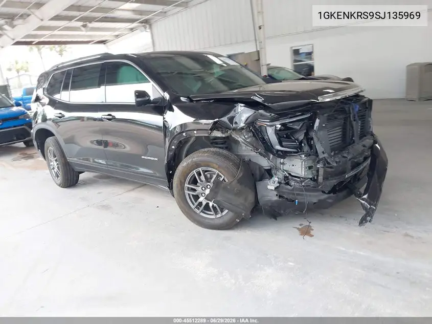 2025 GMC Acadia Fwd Elevation VIN: 1GKENKRS9SJ135969 Lot: 45512289
