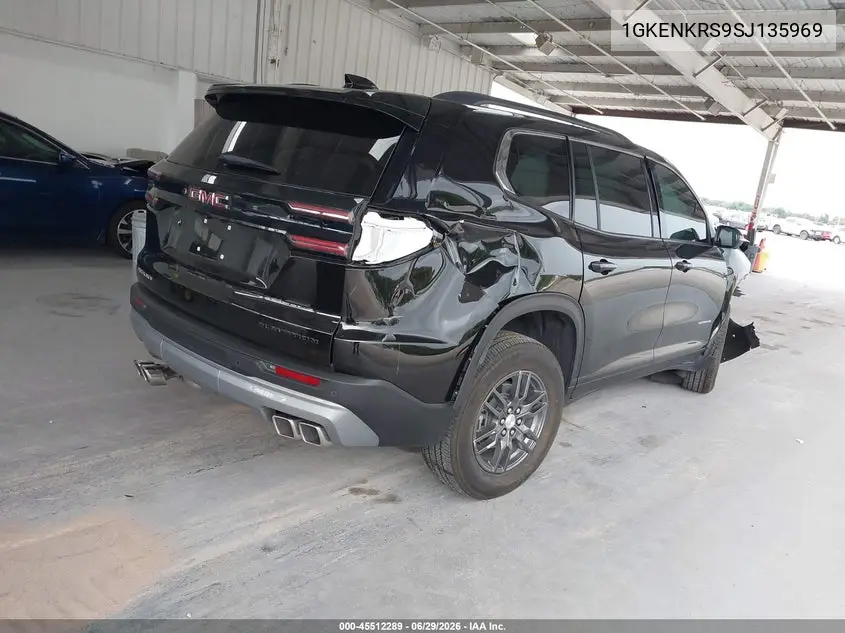 2025 GMC Acadia Fwd Elevation VIN: 1GKENKRS9SJ135969 Lot: 45512289