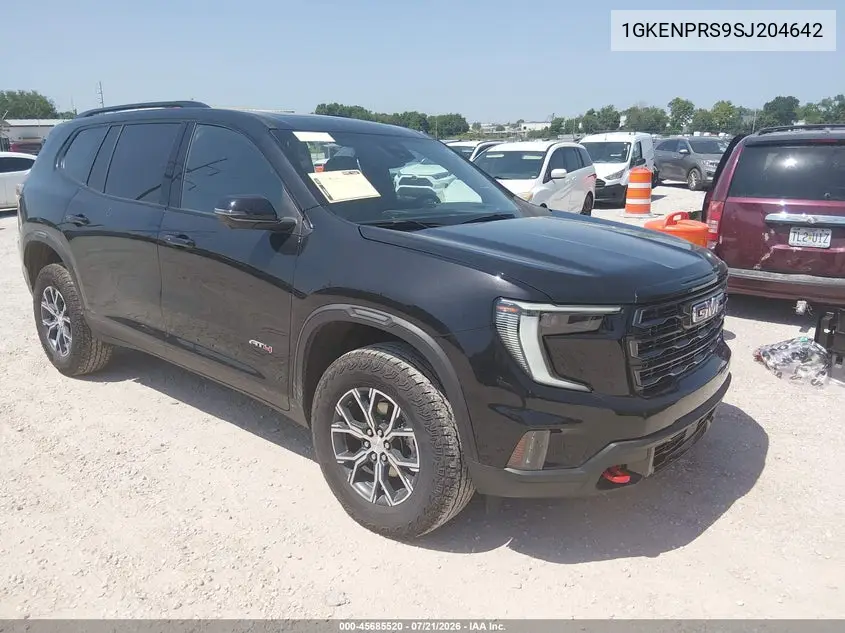 2025 GMC Acadia Awd At4 VIN: 1GKENPRS9SJ204642 Lot: 45685520