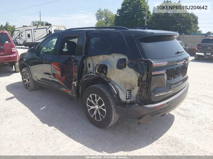 2025 GMC Acadia Awd At4 VIN: 1GKENPRS9SJ204642 Lot: 45685520