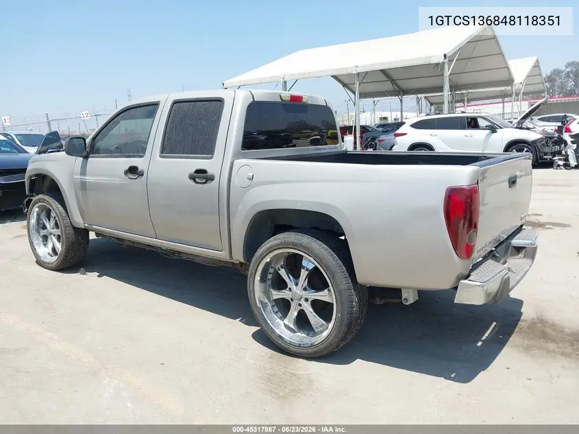 2004 GMC Canyon Sle VIN: 1GTCS136848118351 Lot: 45317887