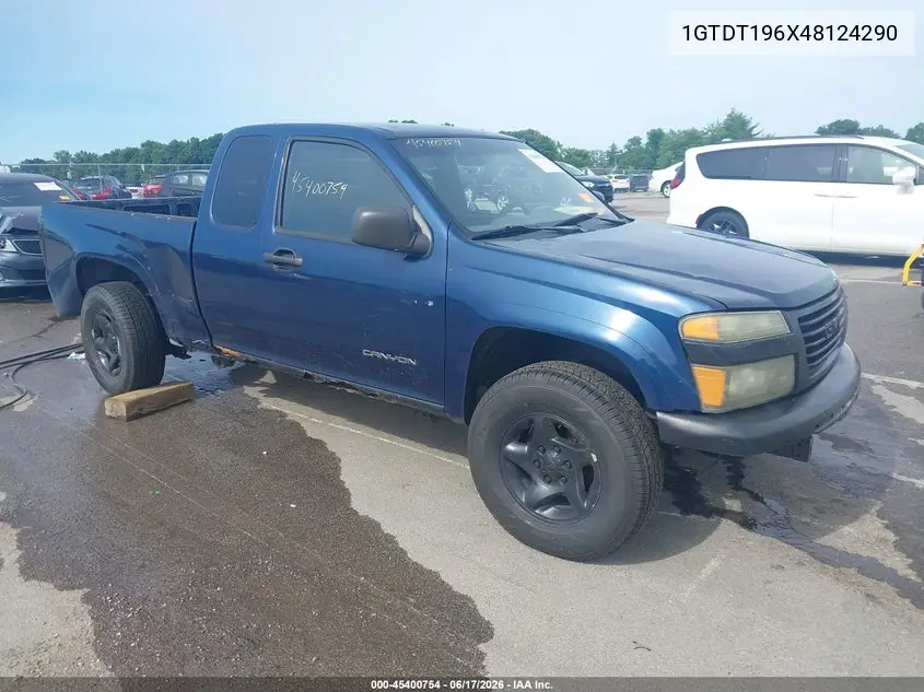 2004 GMC Canyon Sle VIN: 1GTDT196X48124290 Lot: 45400754