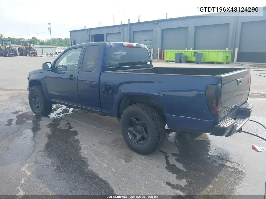 2004 GMC Canyon Sle VIN: 1GTDT196X48124290 Lot: 45400754