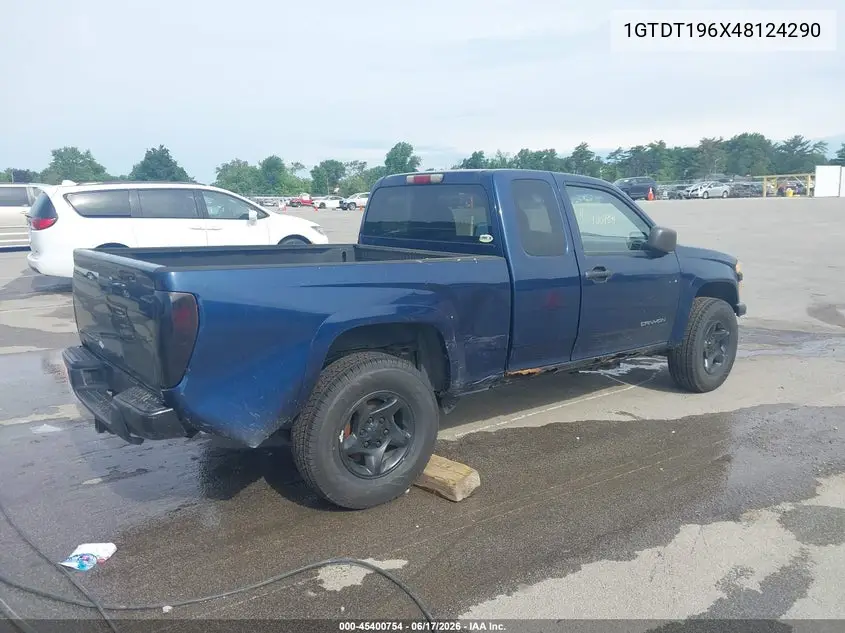 2004 GMC Canyon Sle VIN: 1GTDT196X48124290 Lot: 45400754