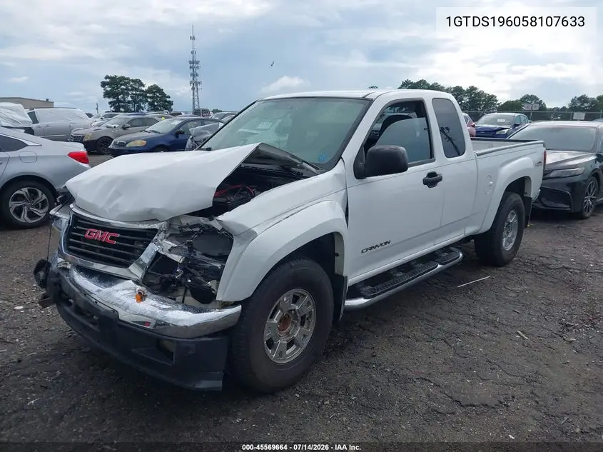 2005 GMC Canyon Sle VIN: 1GTDS196058107633 Lot: 45569664