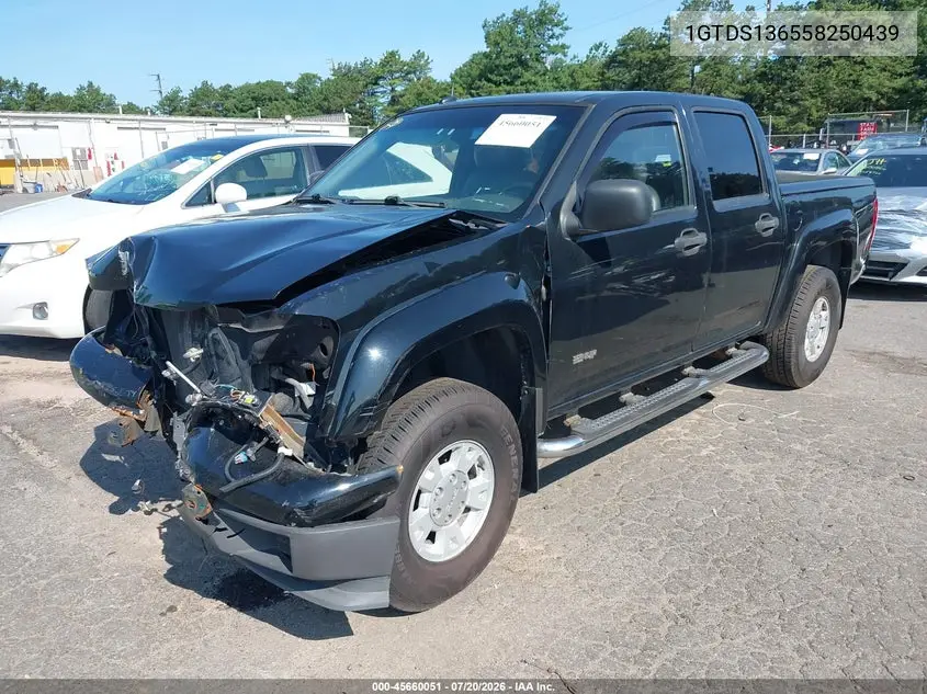 2005 GMC Canyon Sle VIN: 1GTDS136558250439 Lot: 45660051