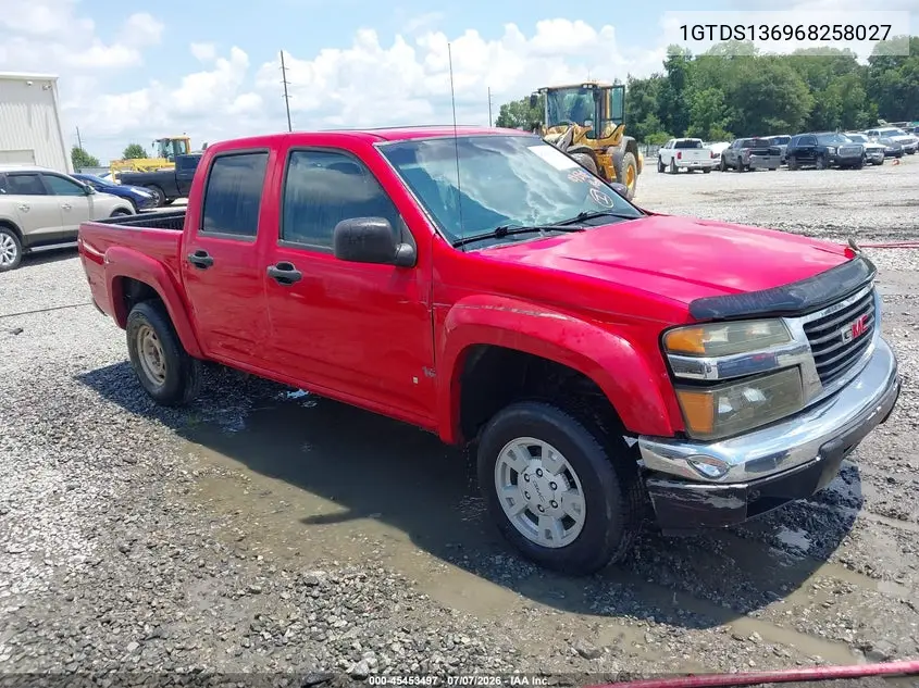 2006 GMC Canyon Sle2 VIN: 1GTDS136968258027 Lot: 45453497