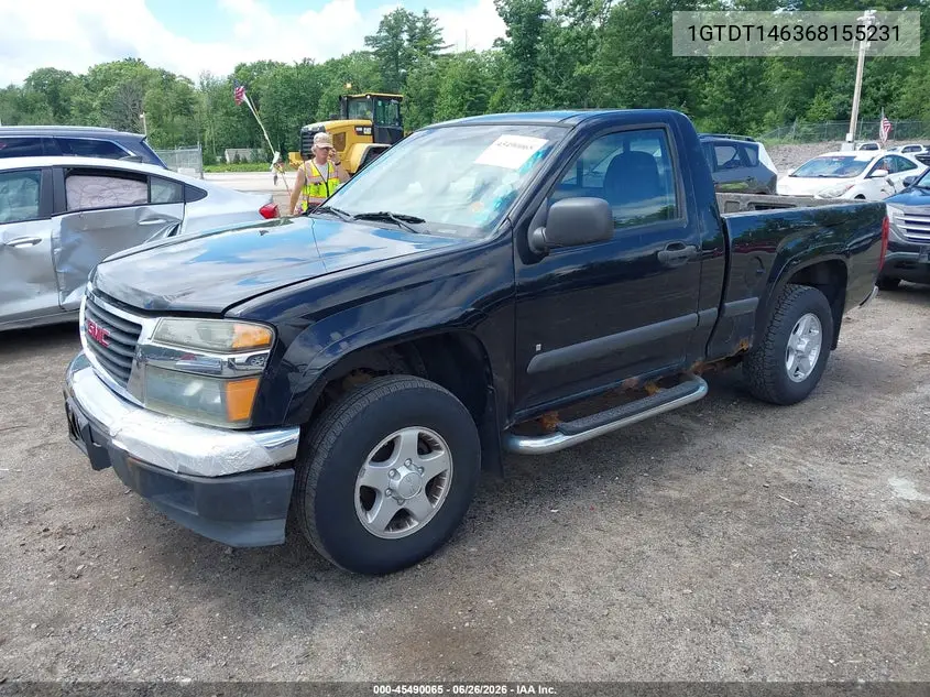 2006 GMC Canyon Sle1 VIN: 1GTDT146368155231 Lot: 45490065