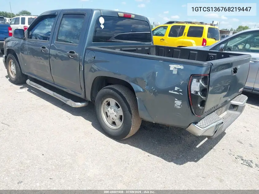 2006 GMC Canyon Sle2 VIN: 1GTCS136768219447 Lot: 45501508