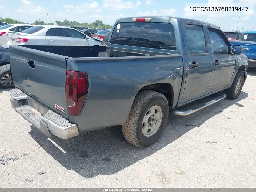2006 GMC Canyon Sle2 VIN: 1GTCS136768219447 Lot: 45501508