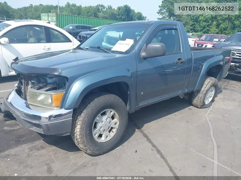 2006 GMC Canyon Sle1 VIN: 1GTDT146168262522 Lot: 45647541