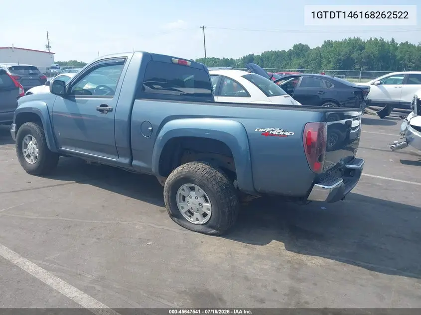 2006 GMC Canyon Sle1 VIN: 1GTDT146168262522 Lot: 45647541