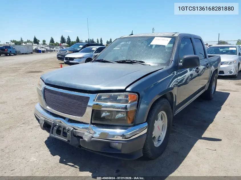 2006 GMC Canyon Sle2 VIN: 1GTCS136168281880 Lot: 45655824