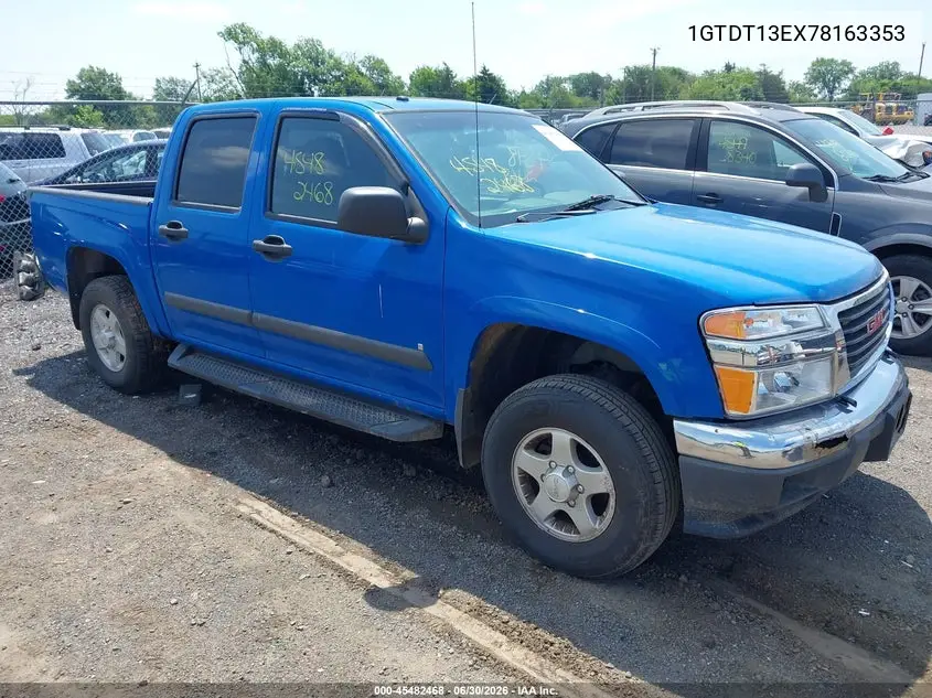 2007 GMC Canyon Sle1 VIN: 1GTDT13EX78163353 Lot: 45482468
