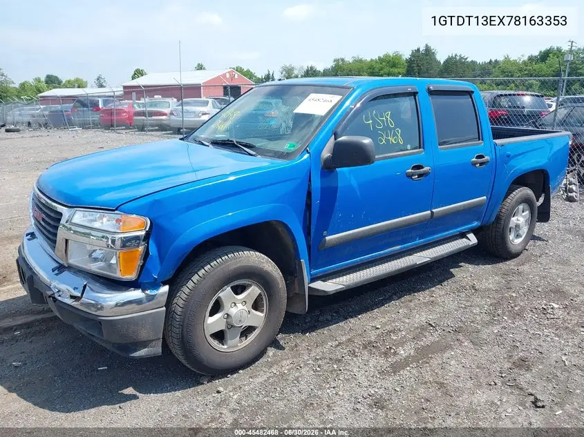 2007 GMC Canyon Sle1 VIN: 1GTDT13EX78163353 Lot: 45482468