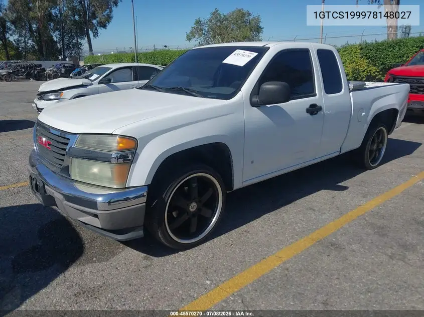 2007 GMC Canyon Work Truck VIN: 1GTCS199978148027 Lot: 45570270