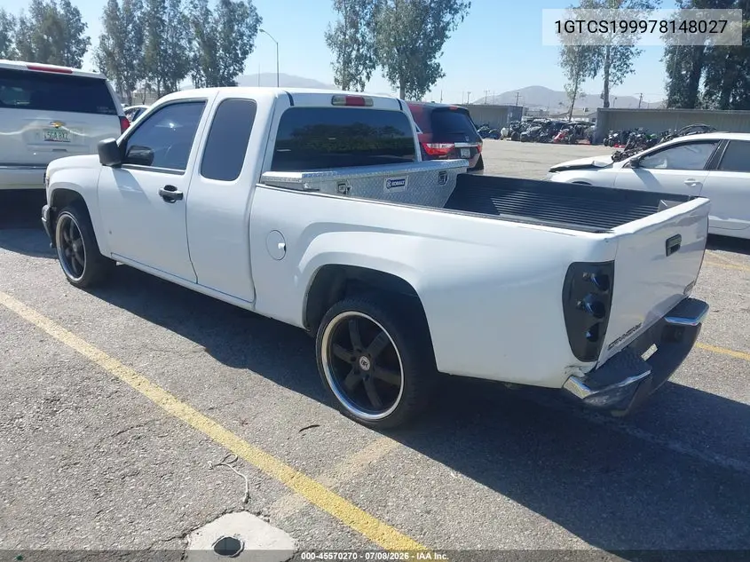 2007 GMC Canyon Work Truck VIN: 1GTCS199978148027 Lot: 45570270