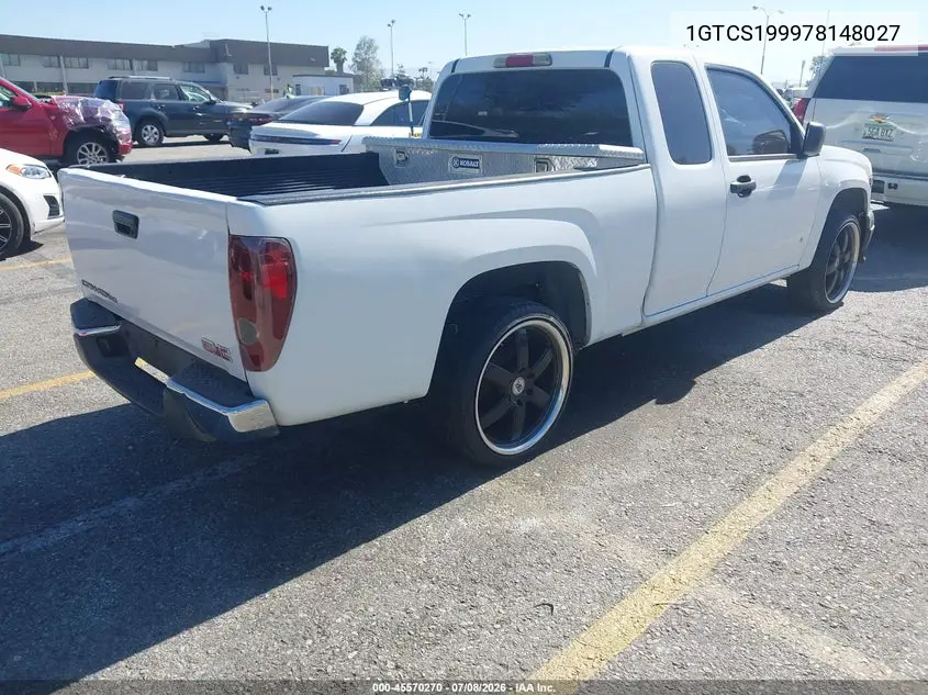 2007 GMC Canyon Work Truck VIN: 1GTCS199978148027 Lot: 45570270
