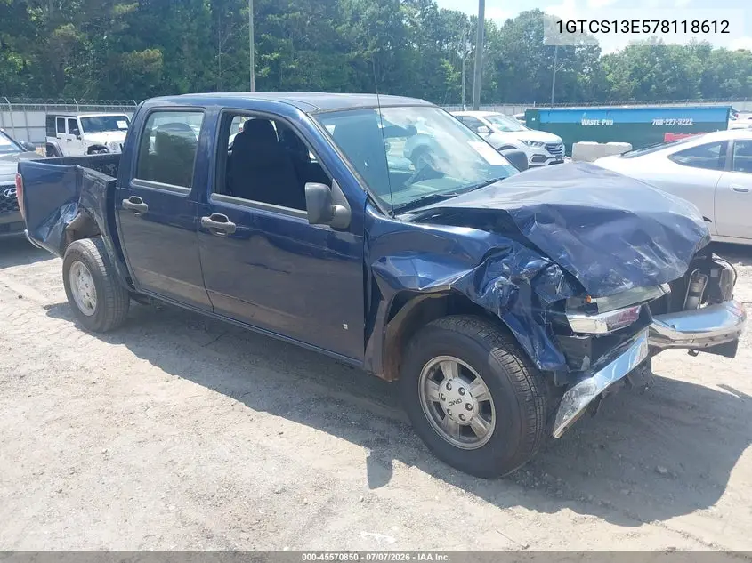 2007 GMC Canyon Sle1 VIN: 1GTCS13E578118612 Lot: 45570850