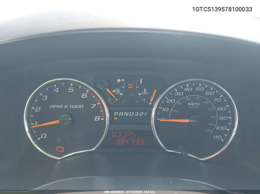 2007 GMC Canyon Sle1 VIN: 1GTCS139578100033 Lot: 45595822