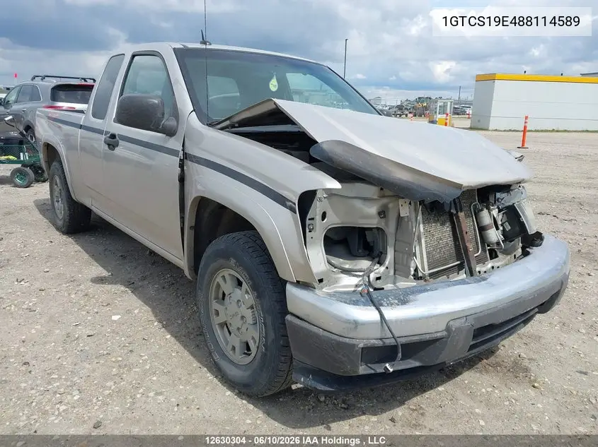 2008 GMC Canyon VIN: 1GTCS19E488114589 Lot: 12630304