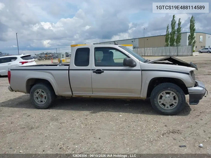 2008 GMC Canyon VIN: 1GTCS19E488114589 Lot: 12630304