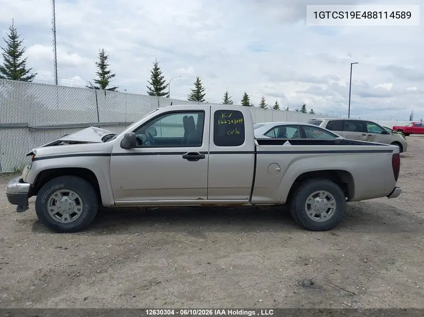 2008 GMC Canyon VIN: 1GTCS19E488114589 Lot: 12630304