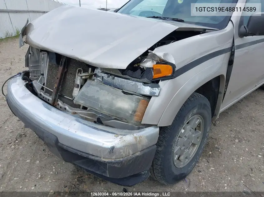 2008 GMC Canyon VIN: 1GTCS19E488114589 Lot: 12630304