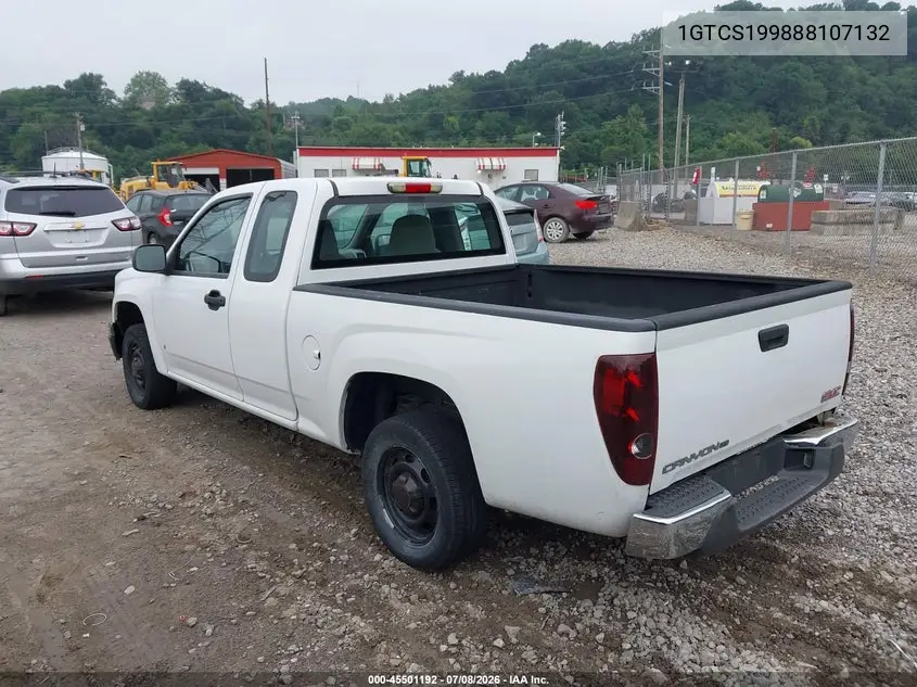 2008 GMC Canyon Yc1 VIN: 1GTCS199888107132 Lot: 45501192