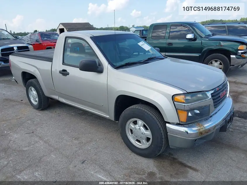2008 GMC Canyon Sl VIN: 1GTCS149688174769 Lot: 45640160